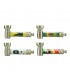 Pipette atomic IN METALLO MARIA-JUNUIOR L. 65 MM CONF. DA 12 PZ ASSORTITE IN 4 COLORAZIONI