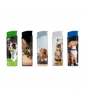 Accendino Elettronico Atomic ANIMALI  conf. 50 pz. assortiti con 5 GRAFICHE.