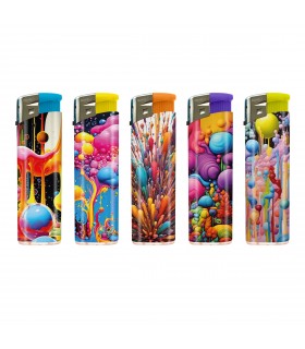 Accendino ELETTRONICO Atomic SURREAL ASSORTED conf. 50 pz. assortito con 5 grafiche