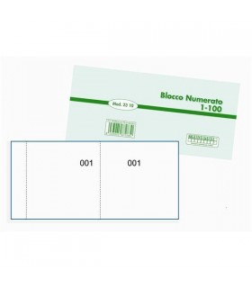 Blocco Numerato da 1-100 Colori Tenui