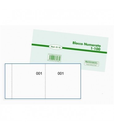 Blocco Numerato da 1-100 Colori Tenui