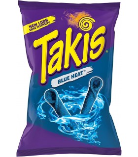 PATATINE TAKIS BLUE HEAT LE PIU ESTREME SUL MERCATO GUSTO PEPERONCINO PICCANTE E LIMONE BUSTA DA 55GR CONF.10PZ