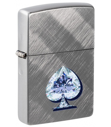 ZIPPO ACE OF SPADES DIAMOND DESIGN