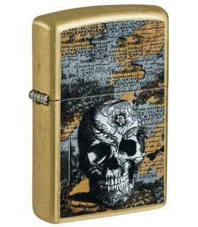 Zippo FLORAL SKULL DESIGN