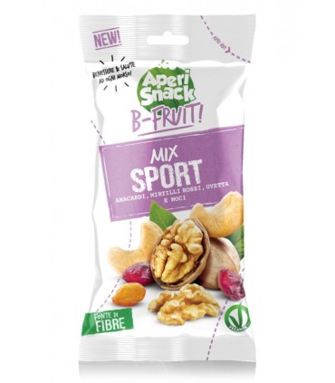 FRUTTA SECCA B-FRUIT MONOPORZIONE BUSTINA 25GR EXPO DA 80 PZ. ASSORTITI( MIX SPORT-NOCCIOLE-MANDORLE-PISTACCHI)