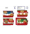 biglietto DI NATALE CROMO portasoldi CON LAVORAZIONE IN ORO E RILIEVO INTERNO A COLORI conf. 12 pz. assortiti