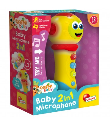 CAROTINA BABY MICROPHONE 2 IN 1 Con melodie ed effetti luminosi LISCIANIGIOCHI
