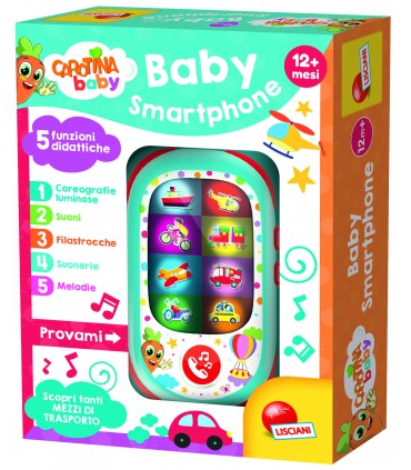 CAROTINA BABY smartphone led Con 5 funzioni Didattiche LISCIANIGIOCHI
