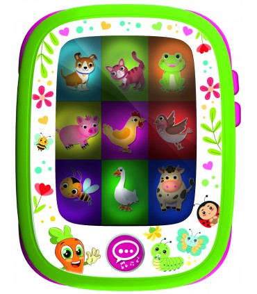 CAROTINA BABY TAB CON 5 FUNZIONI DIDATTICHE e un Divertente Specchietto LISCIANIGIOCHI