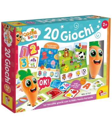 CAROTINA BABY PENNA PARLANTE con 20 giochi per la prima Infanzia LISCIANIGIOCHI