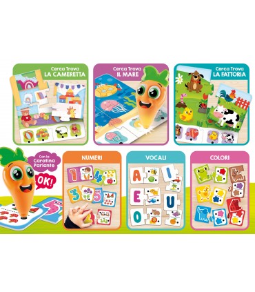 CAROTINA BABY PENNA PARLANTE con 20 giochi per la prima Infanzia LISCIANIGIOCHI