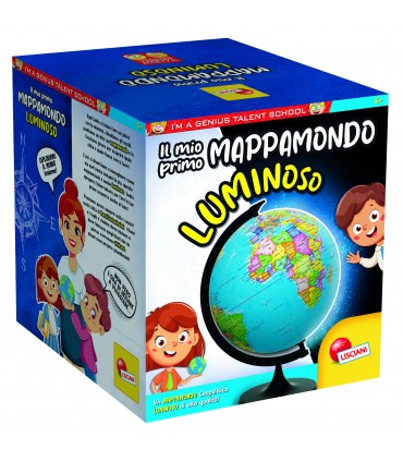 MAPPAMONDO LUMINOSO Globo Geopolitico  diam. 26 CM. I'M A GENIUS LISCIANIGIOCHI