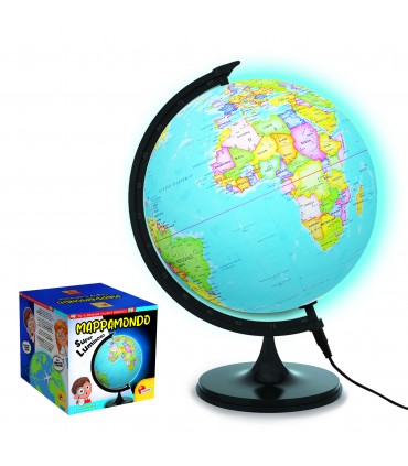MAPPAMONDO LUMINOSO Globo Geografico diam. 35 CM.  I'M A GENIUS LISCIANIGIOCHI