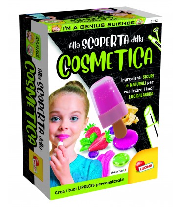 ALLA SCOPERTA DELLA COSMETICA POCKET Contenitore a Forma di Ghiacciolo  I'M A GENIUS LISCIANIGIOCHI