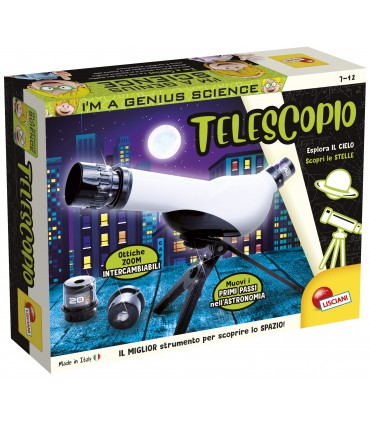 IL TELESCOPIO Con ottiche e Zoom intercambiabili I'M A GENIUS LISCIANIGIOCHI