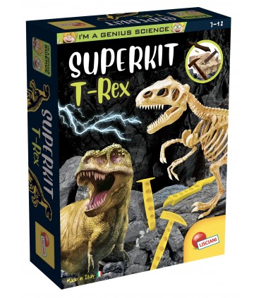 SUPER KIT T-REX Con fossile da scavare I'M A GENIUS LISCIANIGIOCHI