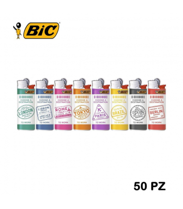 Accendini Bic Mini fantasia CITY LIFE  conf. 50 pz. ASSORTITI