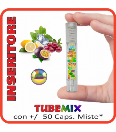 CLICKBALL INSERITORE TUBOLARE AROMATIZZATORI PER FILTRI AL GUSTO MENTA MIX CONF. 50 CAPS