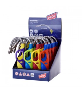 ACCENDIGAS ELETTRONICO PROF BICOLOR mod.FLEX H.25CM CONF. DA 20 PZ. ASSORTITO CON 4 COLORI