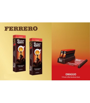 RENDIRESTO IN OMAGGIO CON 2 POCKET COFFEE FERRERO T5 totale 64 ASTUCCI