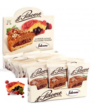 MERENDINA RIPIENA CON MORE&LAMPONI FALCONE DOLCIARIA 50gr EXPO DA 24 PZ.
