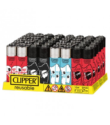 Accendino Clipper Large SARDEGNA conf. 48 pz. assortiti con 4 grafiche