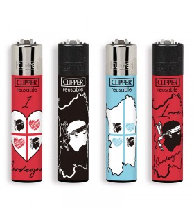Accendino Clipper Large SARDEGNA conf. 48 pz. assortiti con 4 grafiche