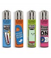 Accendino Clipper Large TRENDY SENTENCES 2 conf. 48 pz. assortiti con 4 grafiche
