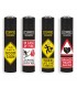 accendino Clipper large FUNNY SIGNS conf. 48 pz. assortiti IN 4 GRAFICHE