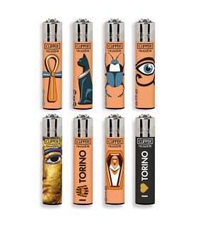 Accendino Clipper Large TORINO 2 conf. 48 pz. assortiti con 4 grafiche
