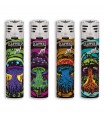 Accendino Clipper Large JET DARK MUSHROOMS conf. 48 pz. assortiti con 4 grafiche