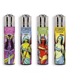 Accendino Clipper Large ANGEL VS DEMONS conf. 48 pz. assortiti con 4 grafiche
