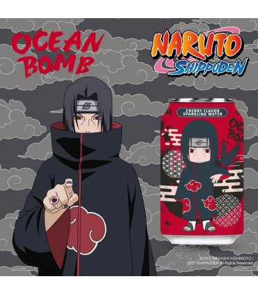 BEVANDA OCEAN BOMB NARUTO SHIPPUDEN HITACHI BEVANDA FRIZZANTE AL GUSTO DI CILIEGIA LATTINA DA 330ML SCADENZA (31/01/2026)