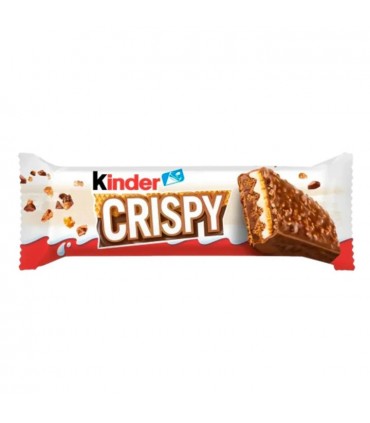 FERRERO KINDER CRISPY BARRETTA AL CIOCCOLATO E CEREALI DA 34GR CONF. 14 PZ.