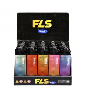 ACCENDINO A PIETRINA ATOMIC FLS DESIGN TONE CONF.25 PZ. ASSORTITI CON 5 COLORI