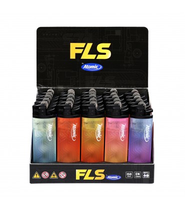 ACCENDINO A PIETRINA ATOMIC FLS DESIGN TONE CONF.25 PZ. ASSORTITI CON 5 COLORI