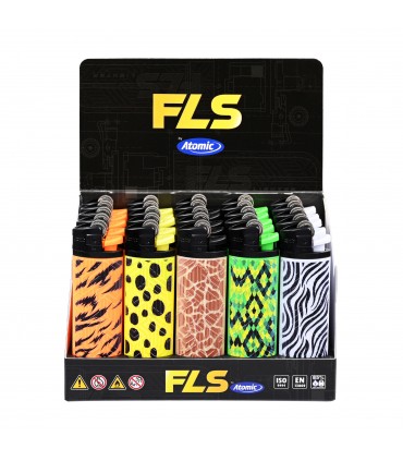 ACCENDINO A PIETRINA ATOMIC FLS DESIGN ANIMAL CONF.25 PZ. ASSORTITI CON 5 FANTASIE
