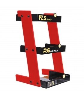DISPLAY A 3 PIANI ATOMIC FLS IN PLASTICA IN OMAGGIO CON L'ACQUISTO DI 3 CF ACCENDINI ATOMIC FLS DA 25PZ. (TOTALE 75PZ.)