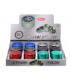 GRINDER ATOMIC IN METALLO IN 4 PARTI DIAM. DA 40 MM EXPO 12 PZ 6 COLORI  ASSORTITI