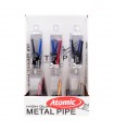 Pipette ATOMIC CON TUBO IN ALLUMINIO IN ASTUCCIO SINGOLO IN PVC expo da 24pz. assortiti IN 5 colori
