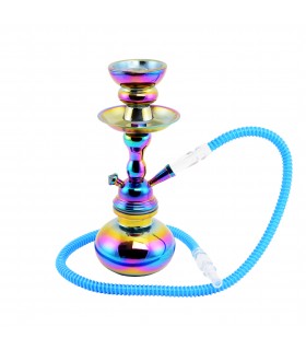 Narghilè Atomic in Vetro 1 Tubo H.25 cm modello RAINBOW CONFEZIONATO IN SCATOLA