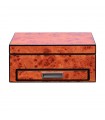 Umidificatore per Sigari ATOMIC  IN LEGNO DI CEDRO MARRONE CON IGROMETRO interno  con cassetto e accessori