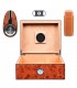 Umidificatore per Sigari ATOMIC  IN LEGNO DI CEDRO MARRONE CON IGROMETRO ESTERNO contiene fino a 20 SIGARI con Accessori