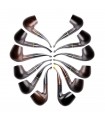 Pipa in LEGNO MYON midi laccato MARRONE SCURO L.12 cm DIAMETRO 9MM CON BUSTINA IN TESSUTO DISPONIBILE in diversi modelli