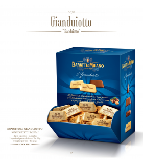 Gianduiotto Baratti&Milano 10g Espositore a Bocca di Lupo da 1 KG