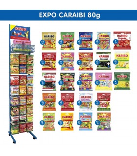 HARIBO EXPO da terra CARAIBI DA 262  BUSTINE ASSORTITE da 80 gr
