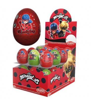 OVETTO DI CIOCCOLATO AL LATTE DOLFIN MIRACULOUS 20 GR. CON SORPRESA EXPO 24 PZ.