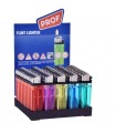 Accendino a Pietrina Prof Trasparente colorato conf. 50 pz. assortito con 5 colori