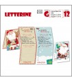 LETTERINE DI NATALE CROMO con glitter mis.11x17 cm chiuso conf. 12 pz. assortiti