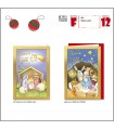 BIglietto DI NATALE RELIGIOSI CROMO CON ORO E INTERNO A COLORI Conf. 12 pz. assortiti